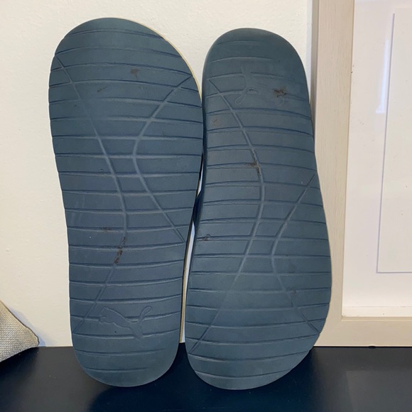 Unisex Puma navy blue slides | SANDALS size 9-10 | 3 for $25 Sale - Picture 3 of 4